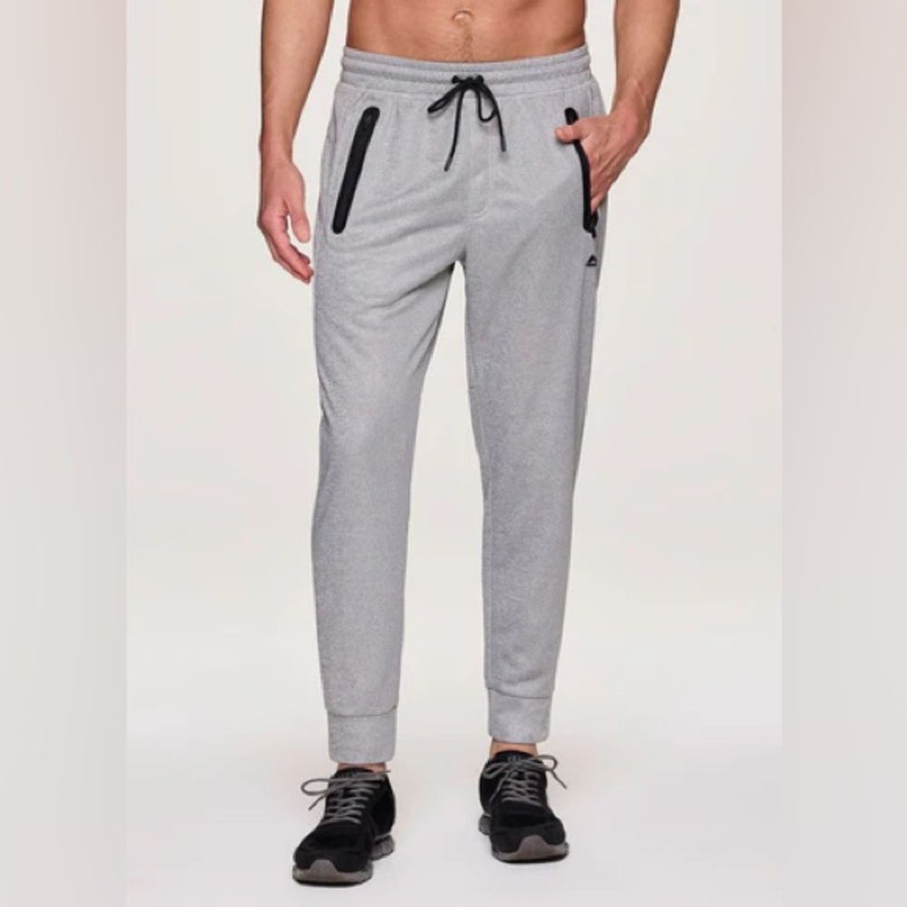NWT RBX Men’s Heathered Grey Performance Jogger Pants – Size L